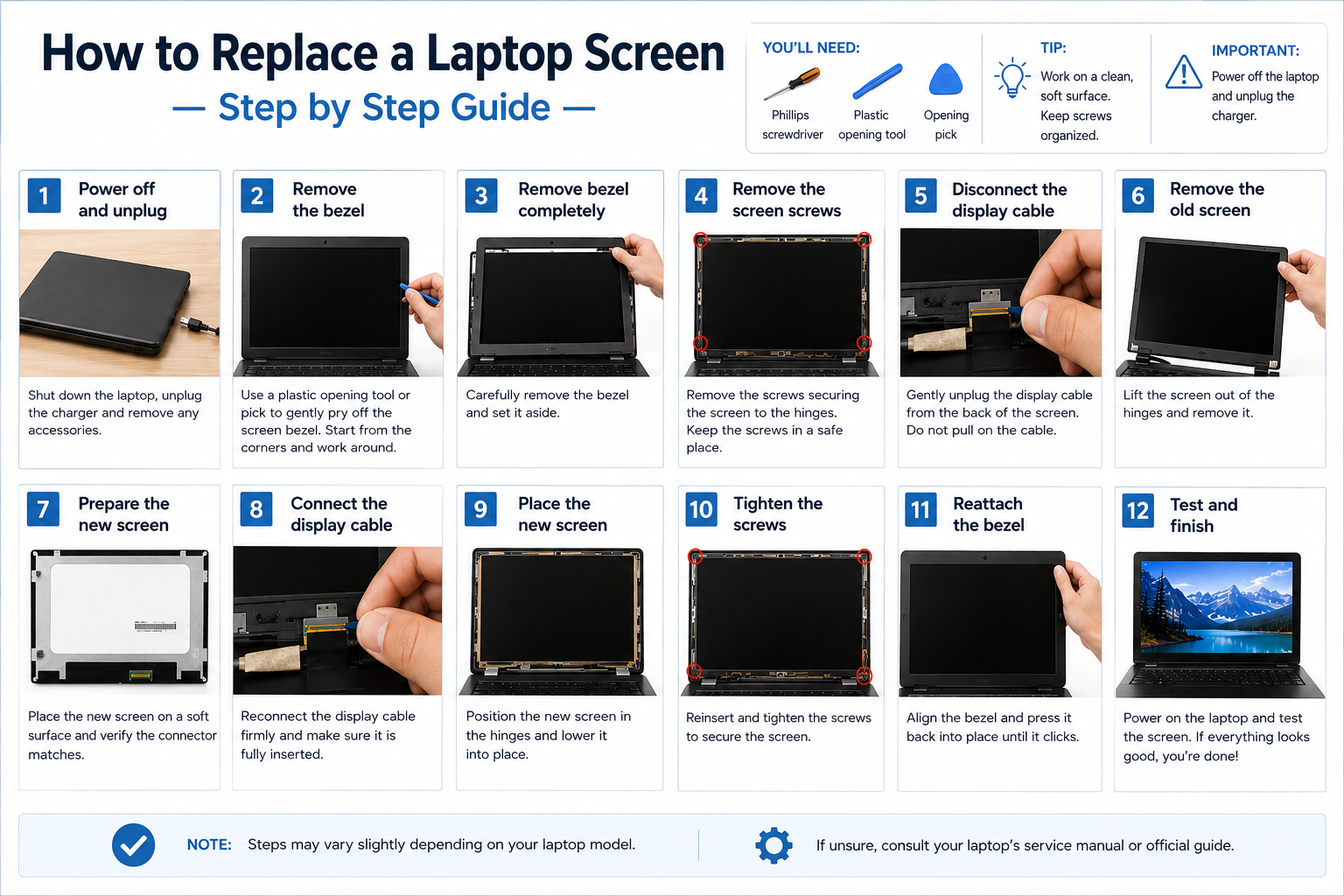 How to Replace a Laptop Screen — Step by Step Guide