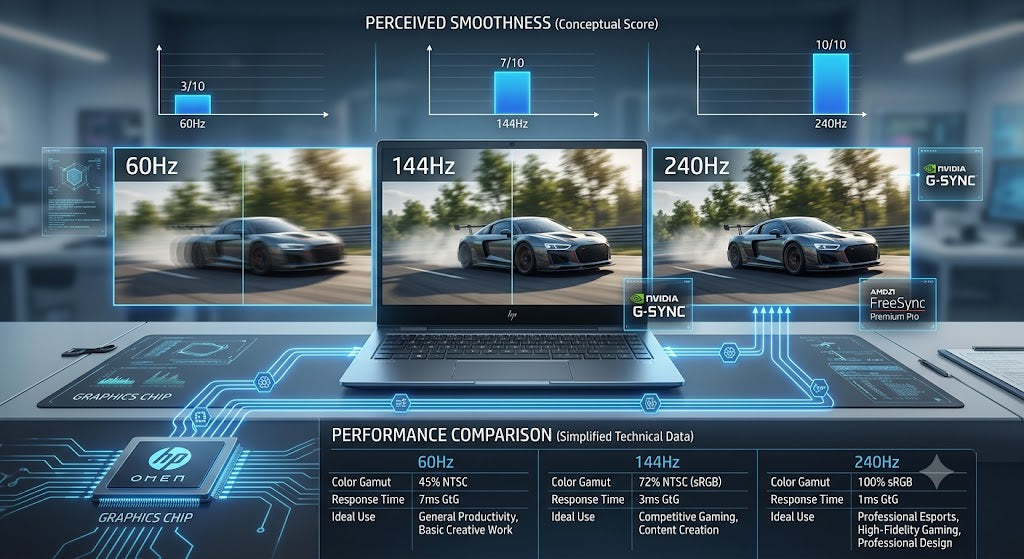 60Hz vs 144Hz vs 240Hz — Which Laptop Screen Should You Buy?