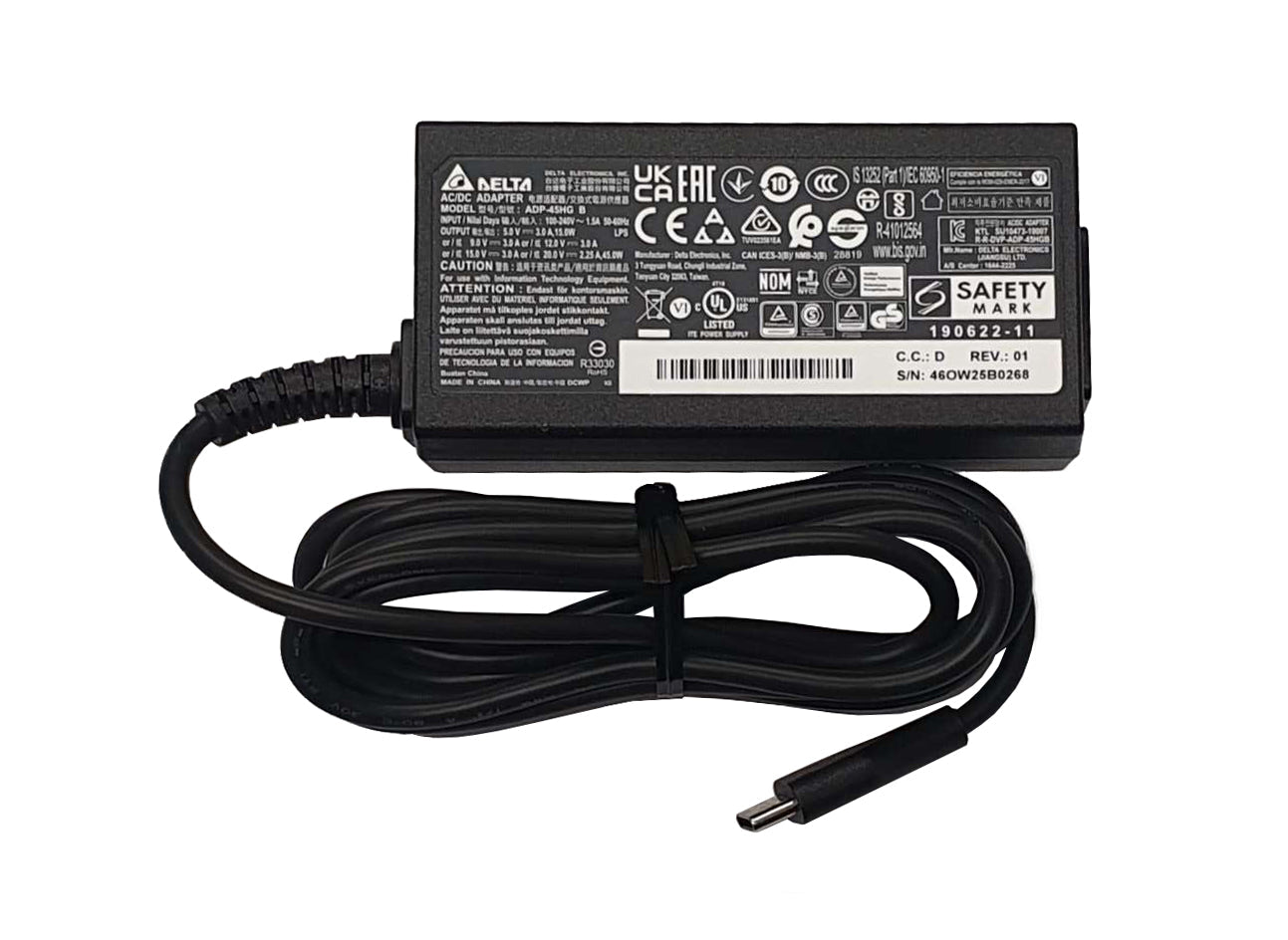Delta For Acer AG20022B151 45W USB-C Charger 20V 2.25A Power Adapter for Laptops & Tablets