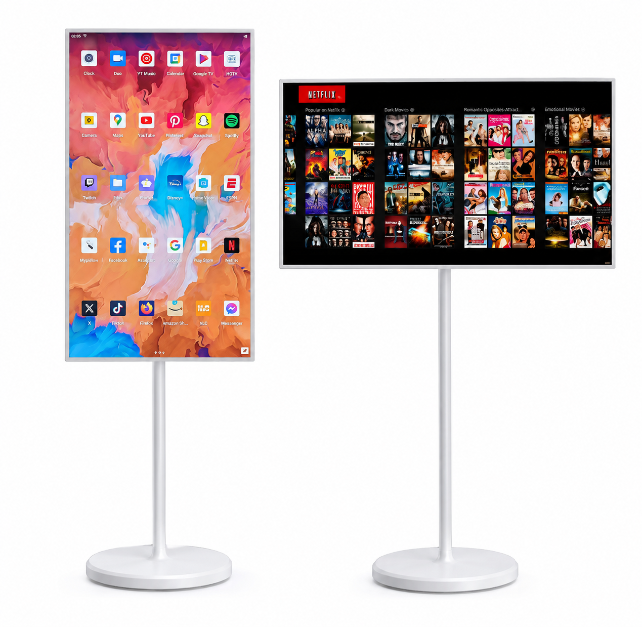 32" Mobile Touch Screen Portable WIFI TV Android 15