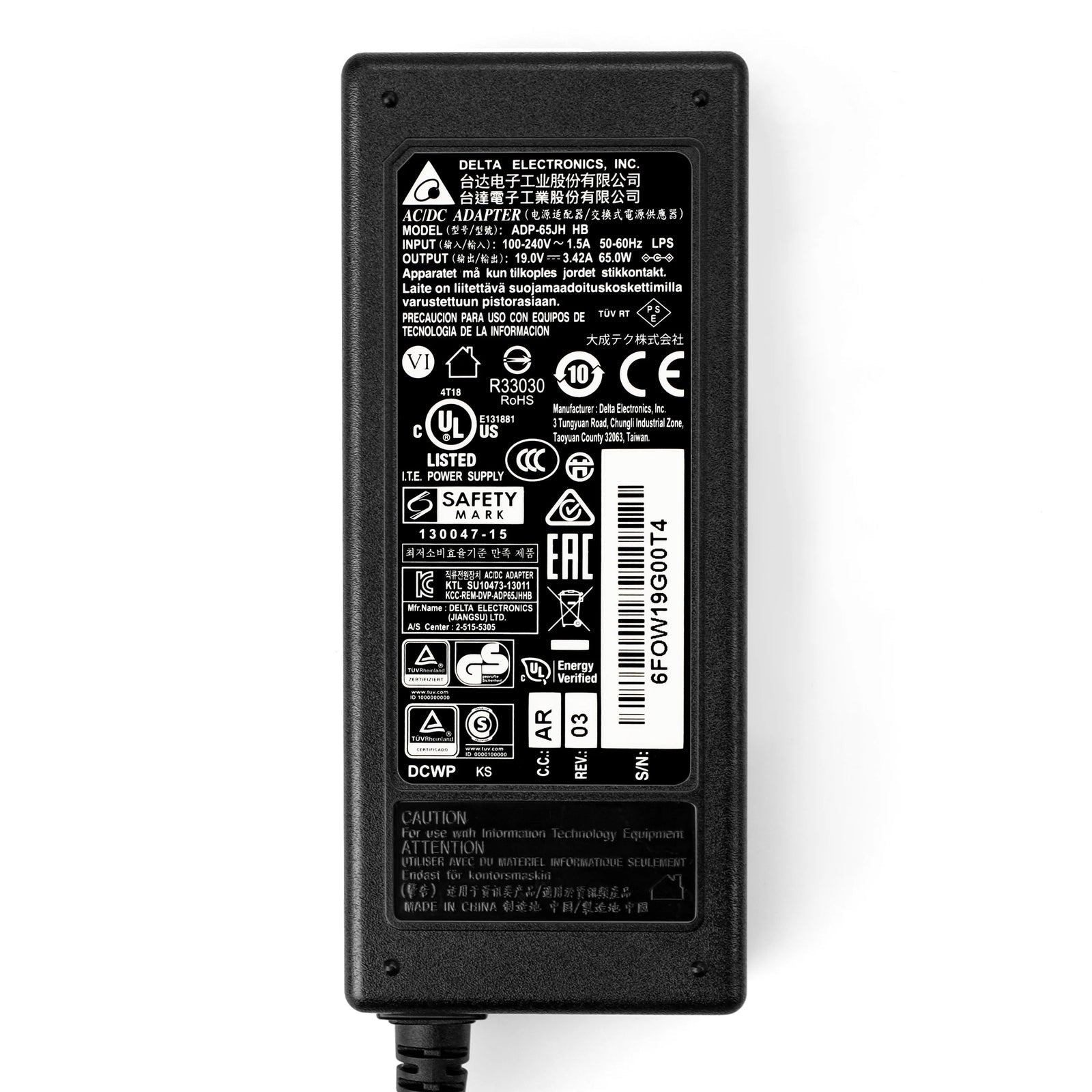 Delta For Acer Aspire 5720 65W Laptop Adapter