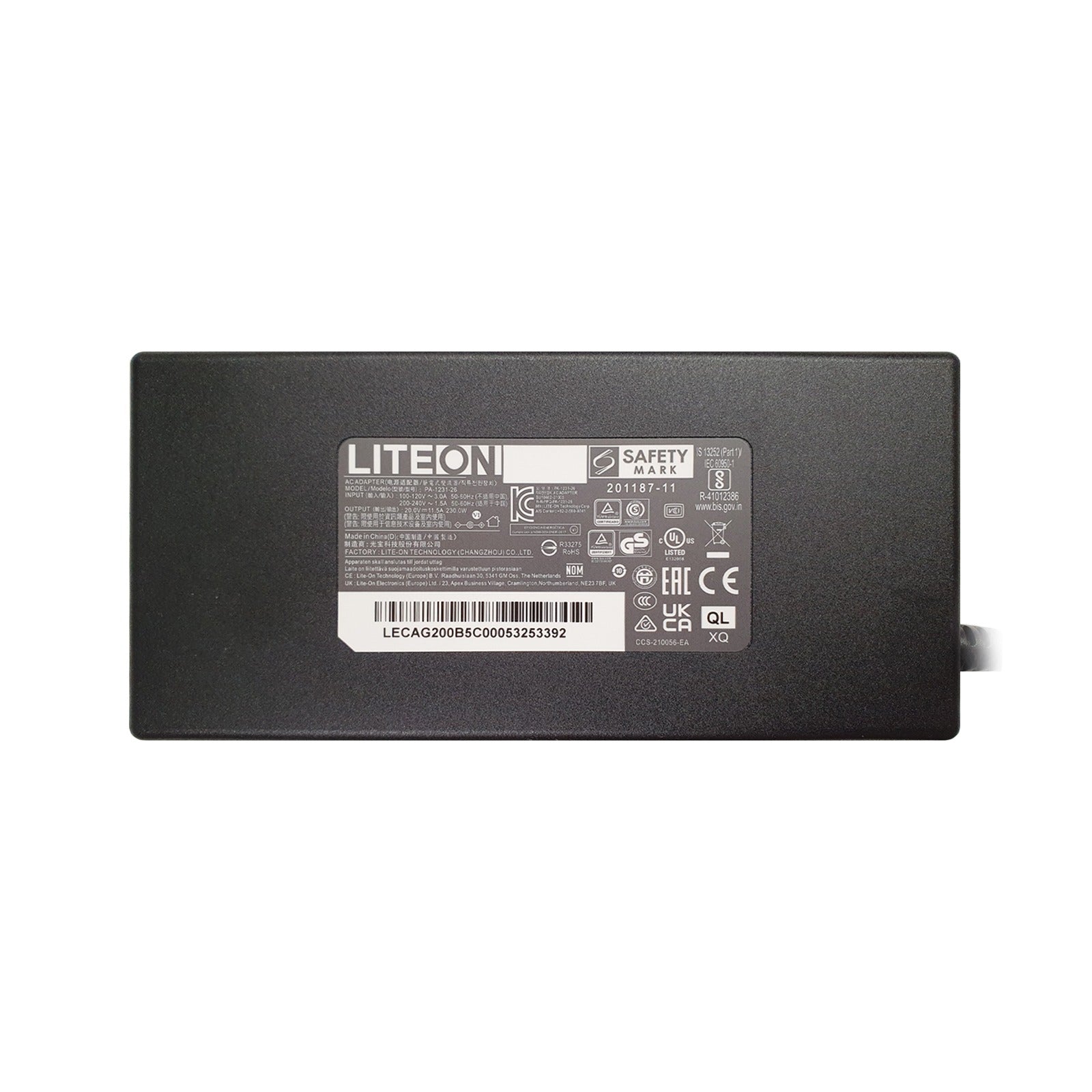 Liteon For HP Omen 17-DB0035ND Blue Tip Laptop Adapter