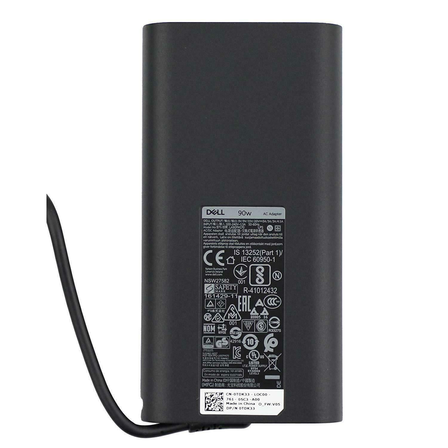 Dell Latitude 7520 90W USB Type-C Laptop Charger Power Adapter
