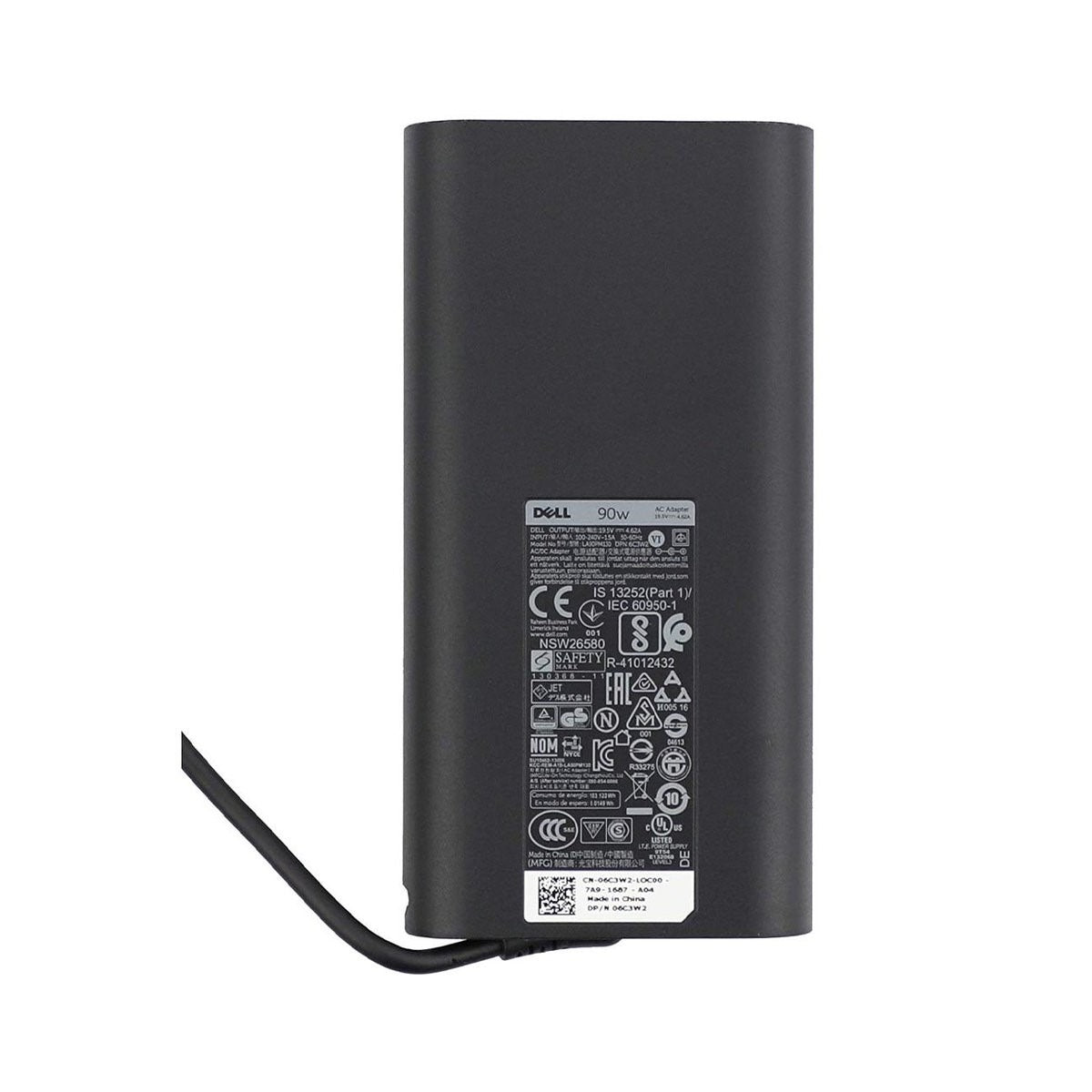 Dell PP07S 0PP07S 90W Laptop Adapter Curve Shape