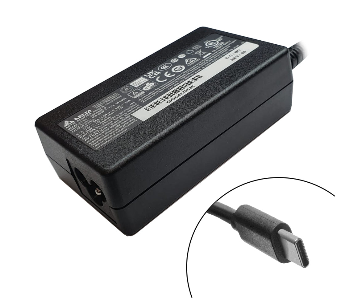 Delta 65W USB Type-C laptop adapter, 20V 3.25A