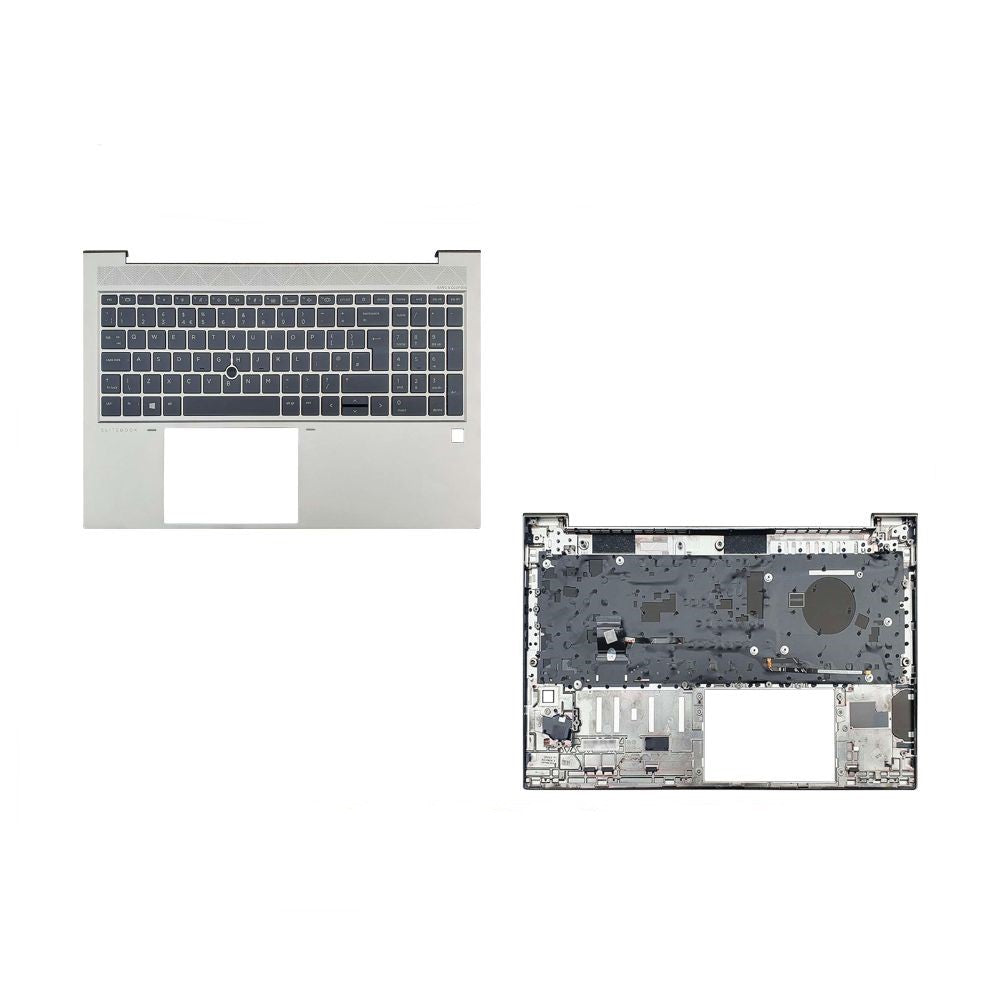 HP 850 G8 EliteBook Silver Palmrest Assembly with Backlit Keyboard