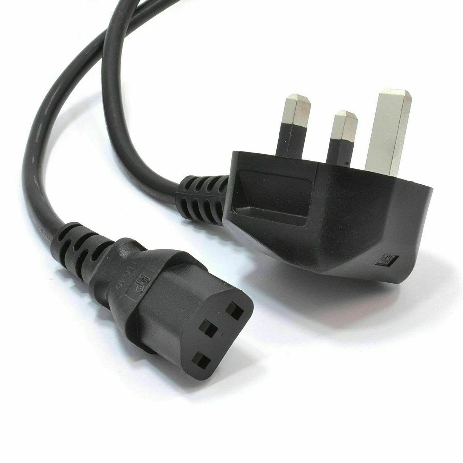 3 PIN C13 POWER CABLE KETTLE LEAD UK PLUG FOR LAPTOPS AND MONITORS