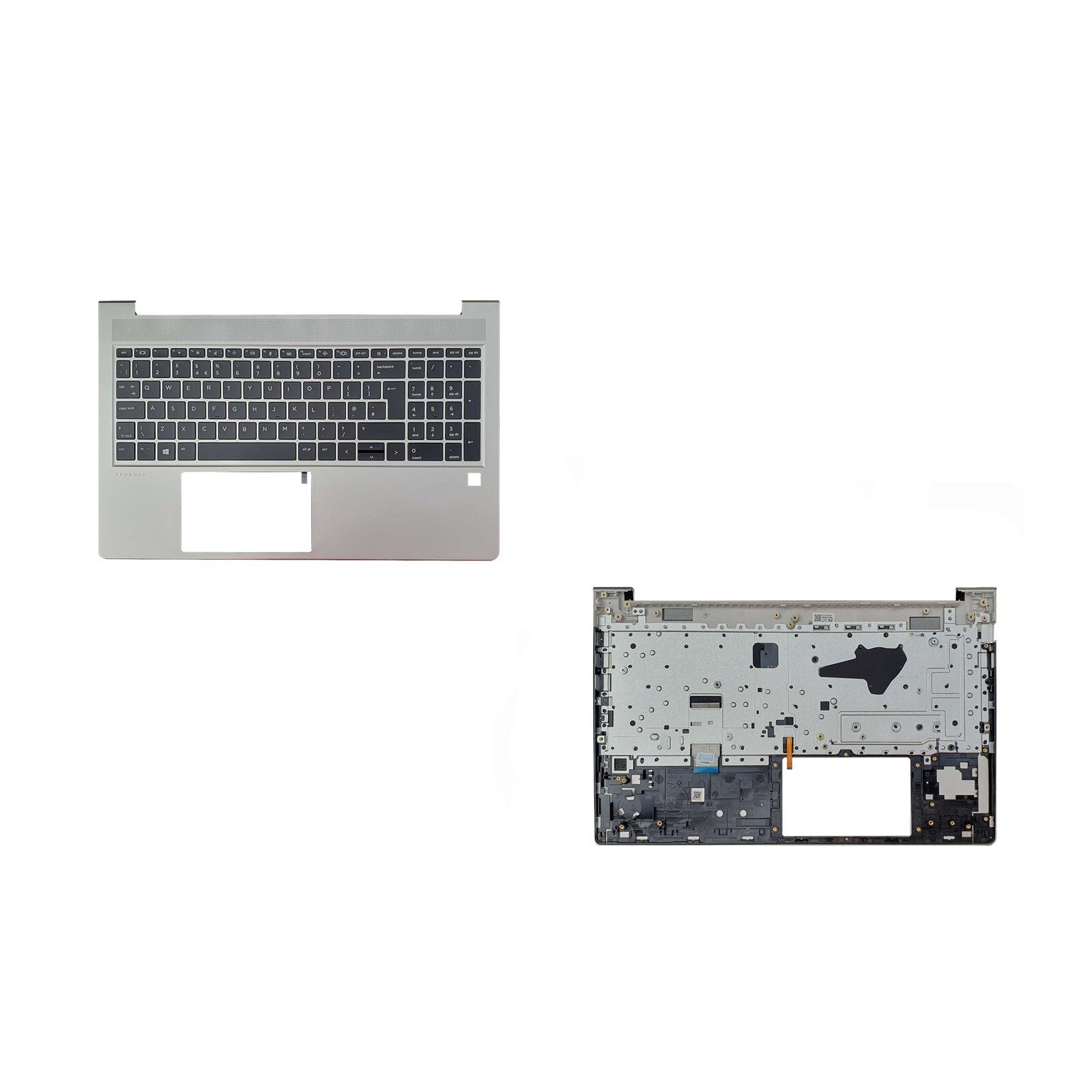 HP 450 G9 Palmrest Silver Replacement UK Keyboard