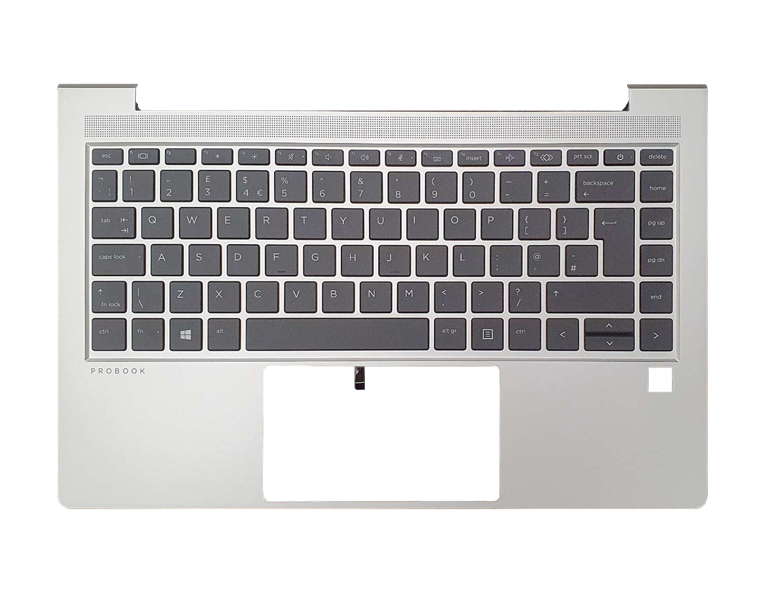 HP PB440G9 I5-1235U 14 Silver palmrest assembly with backlit UK keybooard