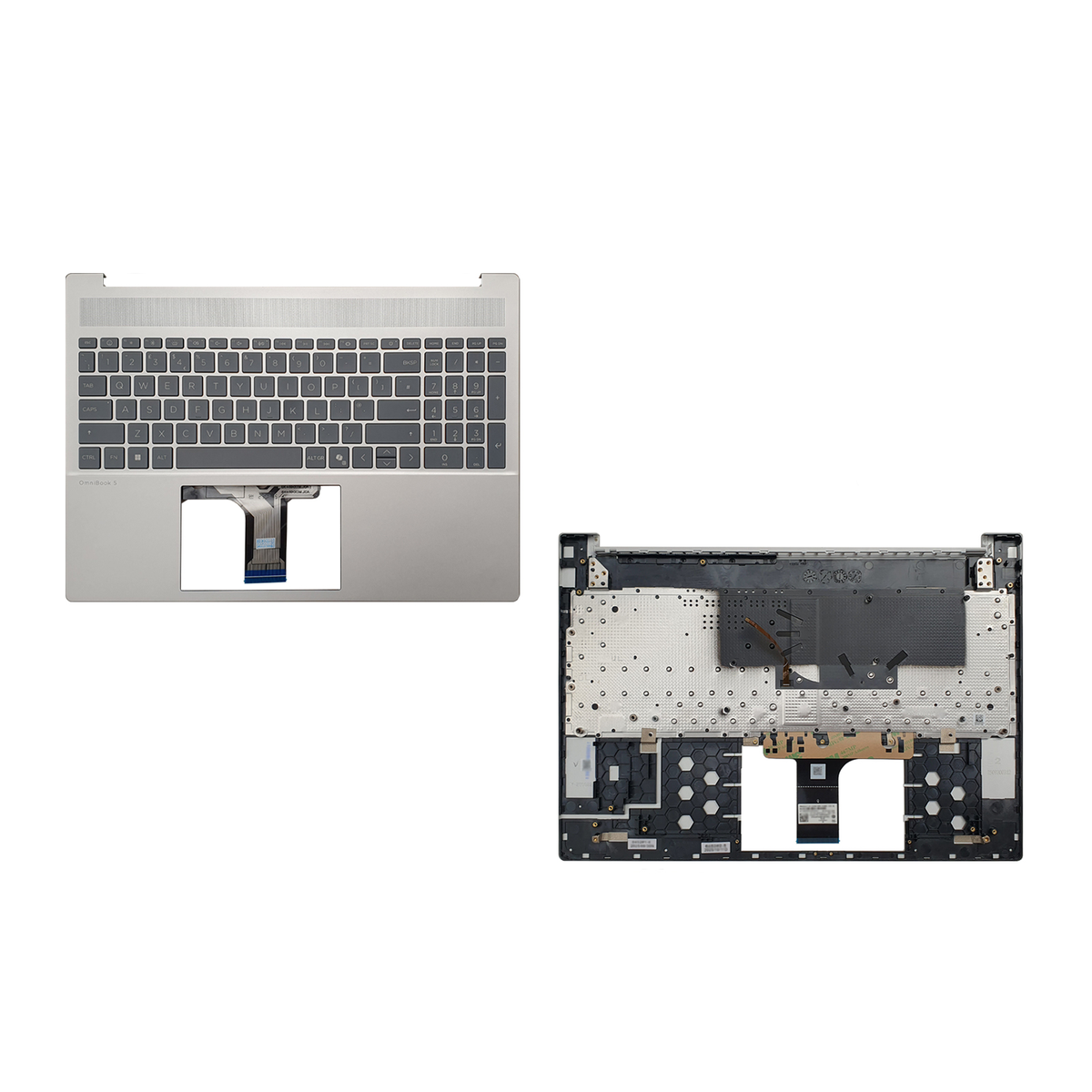 HP Pavilion 16-AG0000 silver palmrest with keyboard extra view