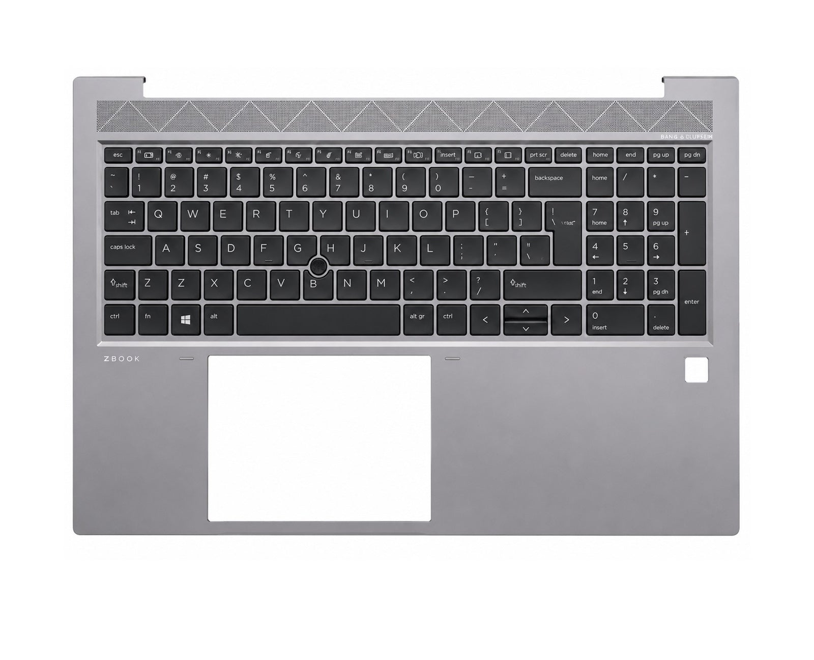 HP ZBook Firefly 15 G8 keyboard with palmrest grey