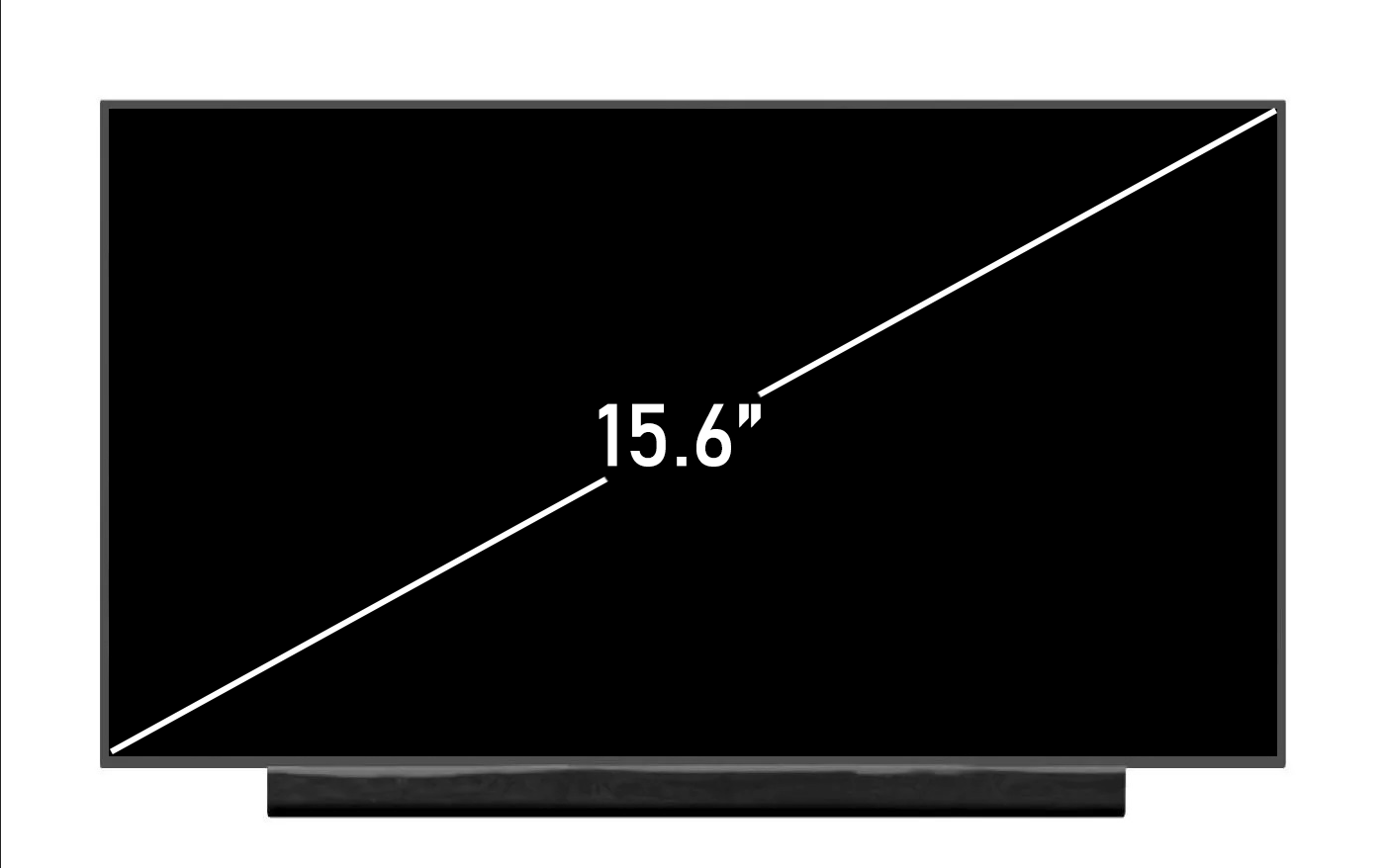 HP Probook 450 G7 laptop screen panel front view