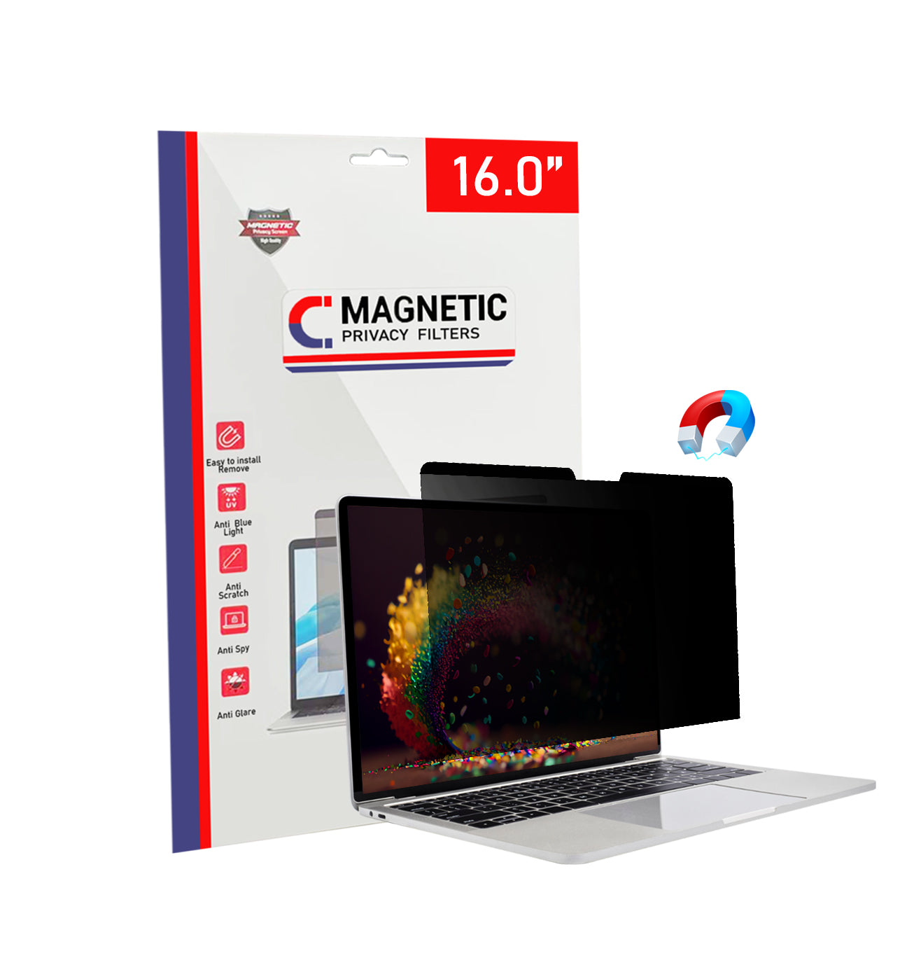 16" Magnetic Privacy Laptop Screen Filter 16:9