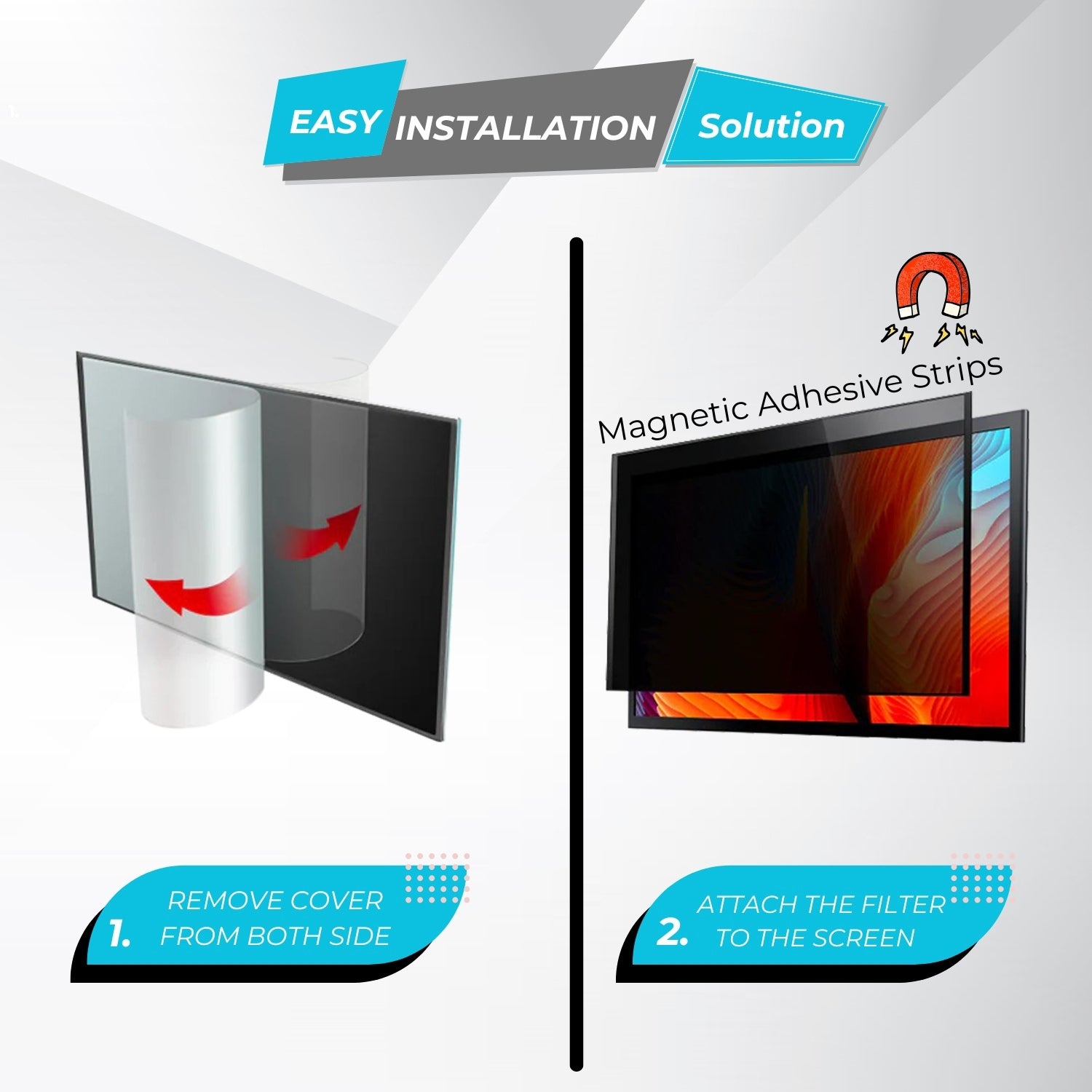 21.5" Magnetic Privacy Filter Powergoat Packaging 16:9