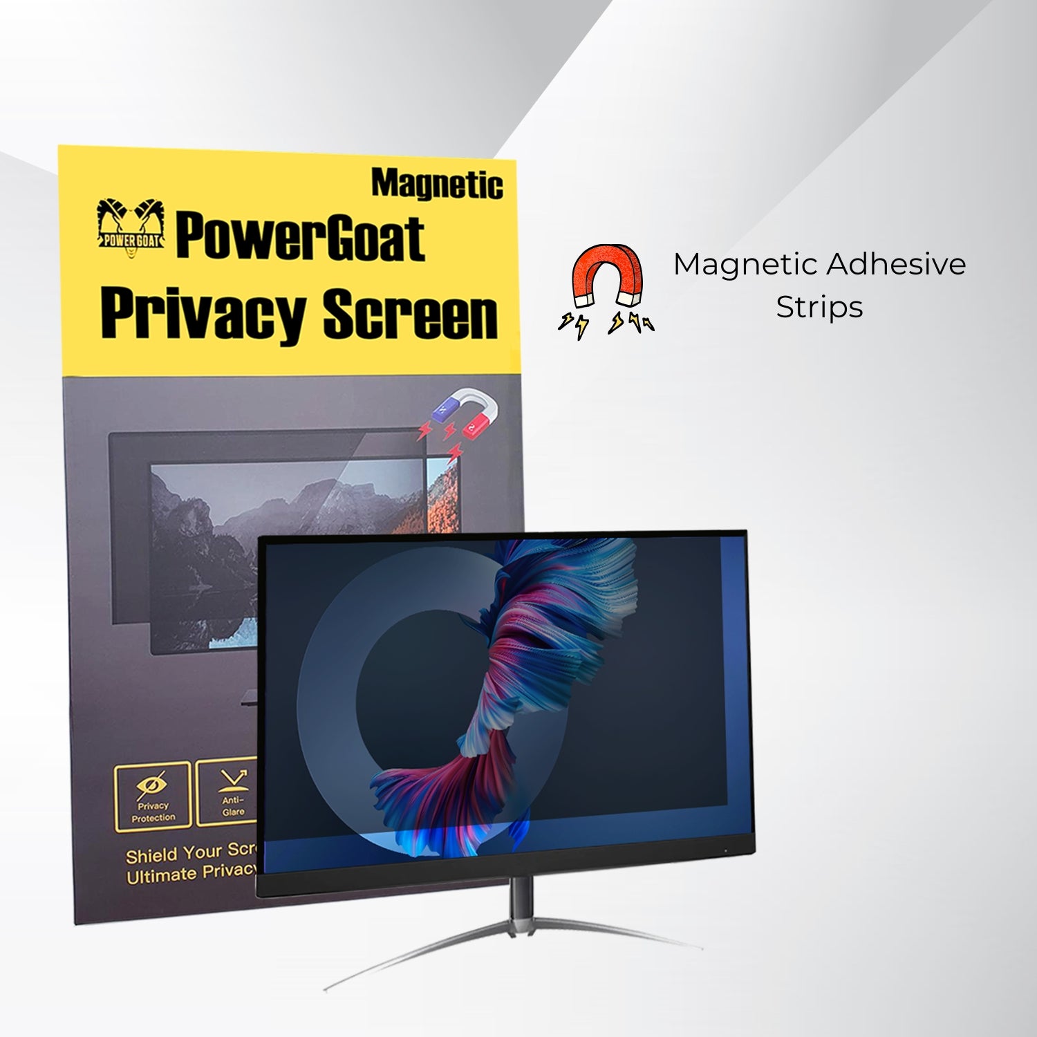 22" Magnetic Privacy Filter Powergoat Packaging 16:9
