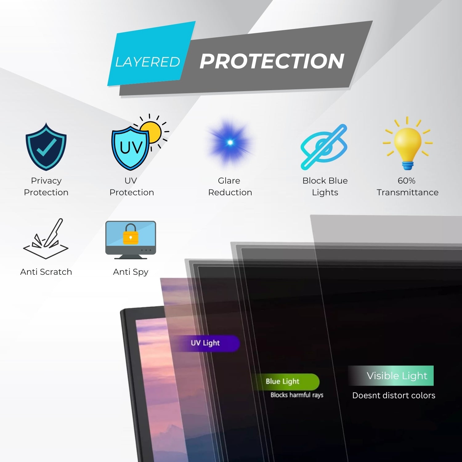 22" Magnetic Privacy Filter Powergoat Packaging 16:9