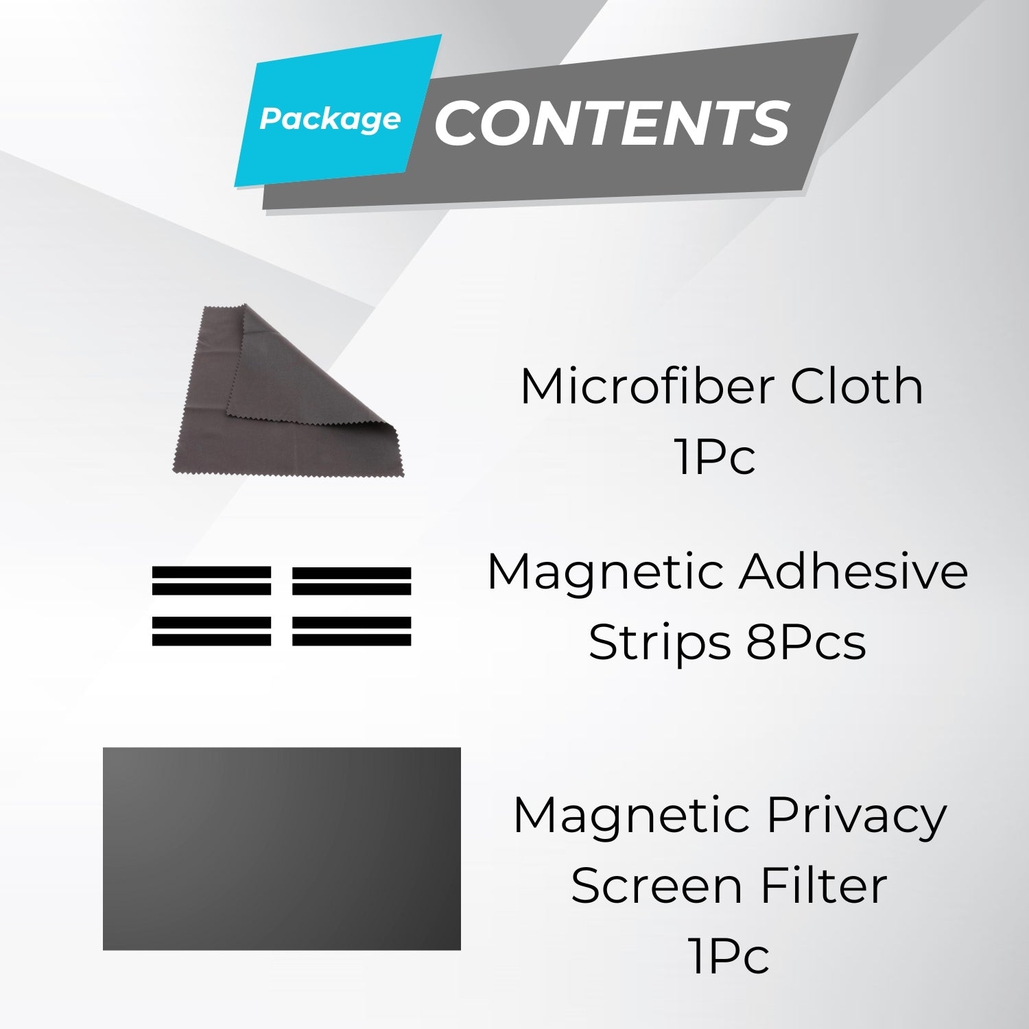 27" Magnetic Privacy Screen Filter PFM-27 | Side View Anti-Glare Blue Light Protection