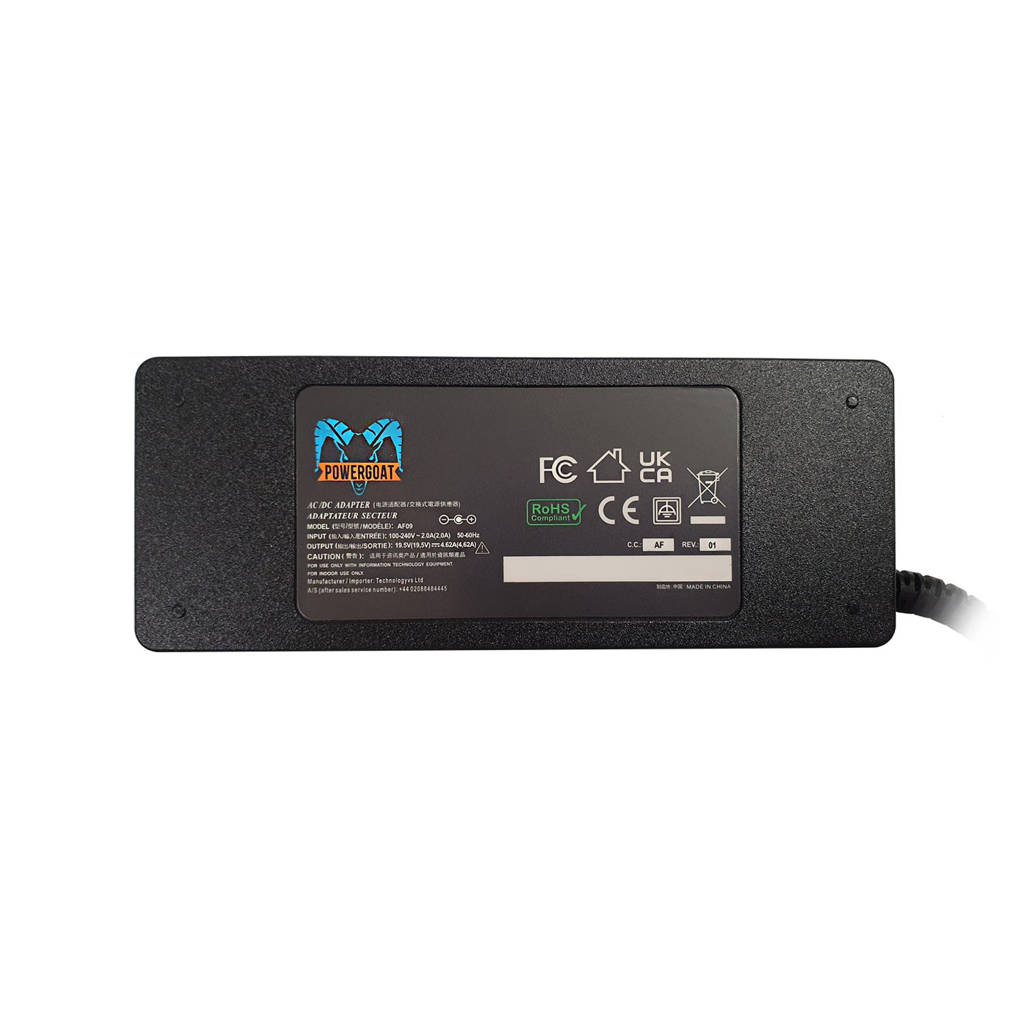 Powergoat 19.5V 4.62A 90W Laptop Adapter 4.5mm x 3.0mm Pin Size