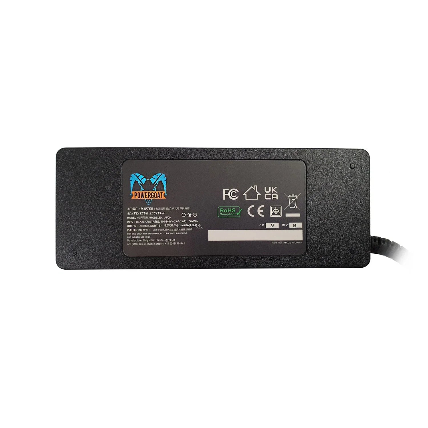 Powergoat 19.5V 4.62A 90W Laptop Adapter 4.5mm x 3.0mm Pin Size