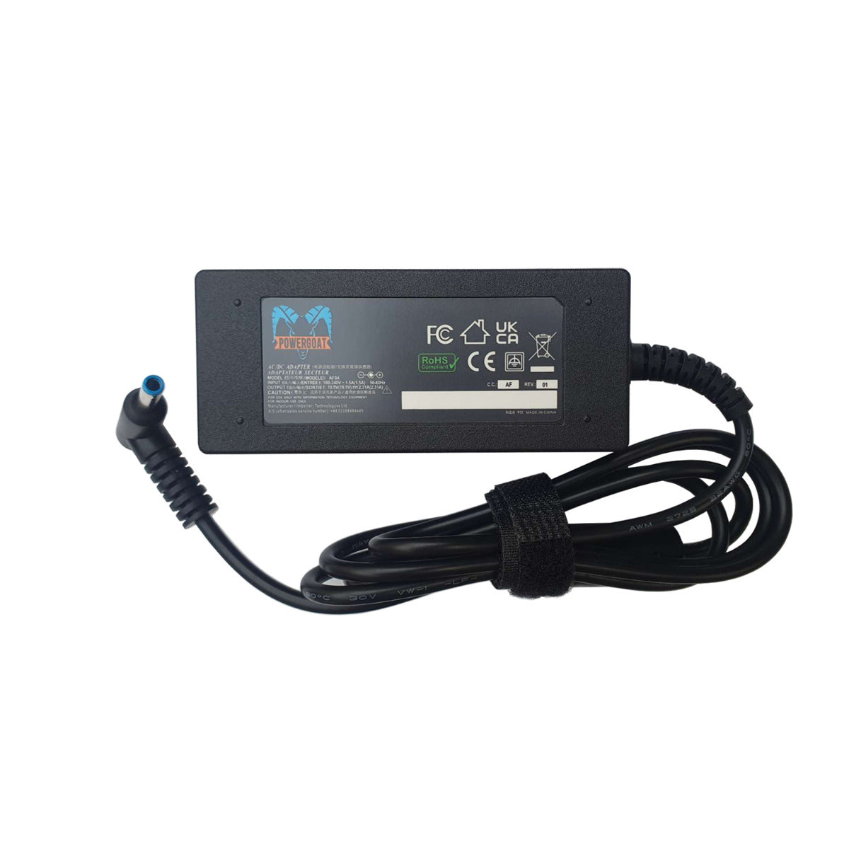 Powergoat 19.5V 2.31A 45W Laptop Adapter 4.5mm x 3.0mm Pin Size