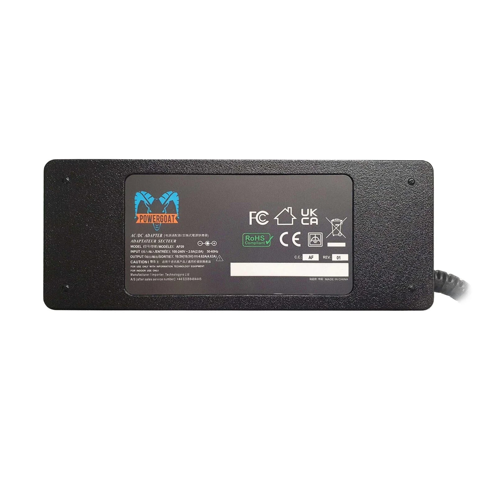 Powergoat 19.5V 4.62A 90W Laptop Adapter 4.5mm x 3.0mm Pin Size