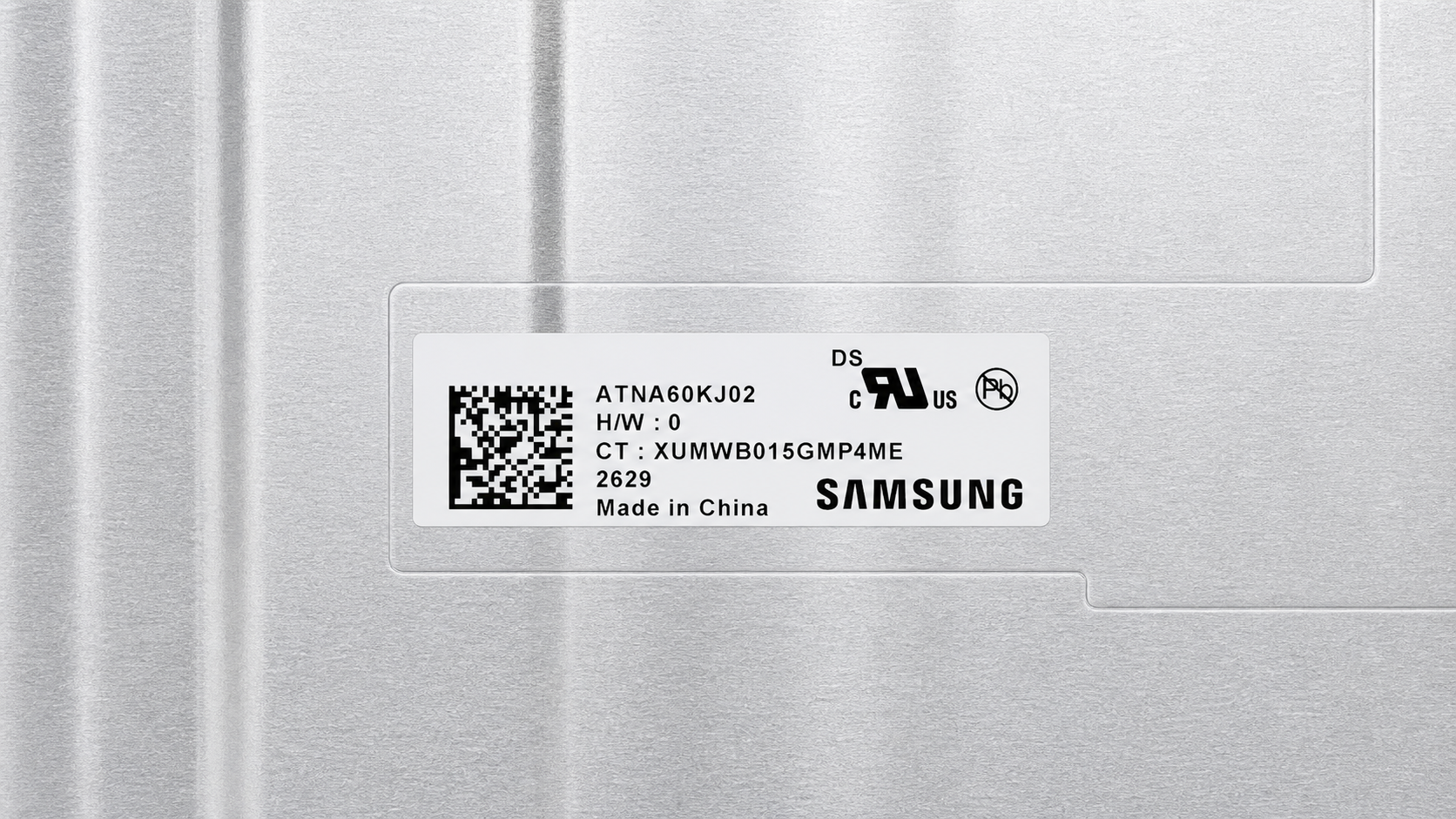 Samsung ATNA60KJ02-0 16.0 inch OLED laptop screen label