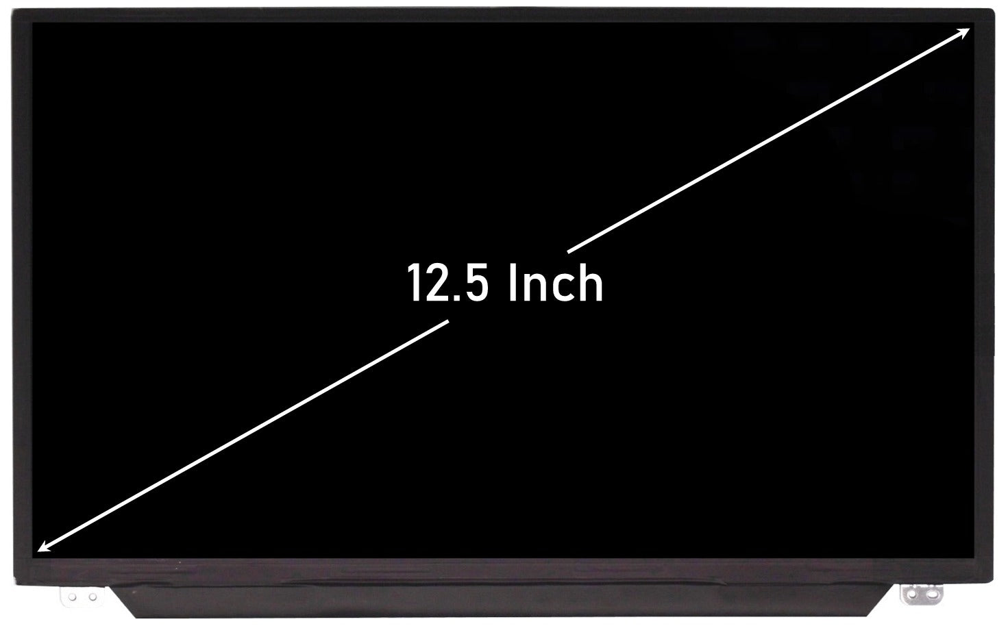 Dell Latitude E7370 12.5" Laptop Screen With Bottom Brackets