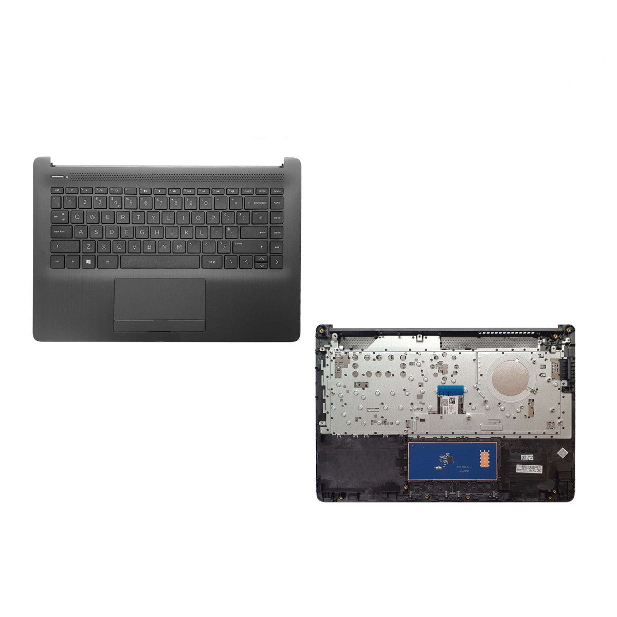 HP 14-CM0047AU Replacement Keyboard Palmrest Black UK Layout