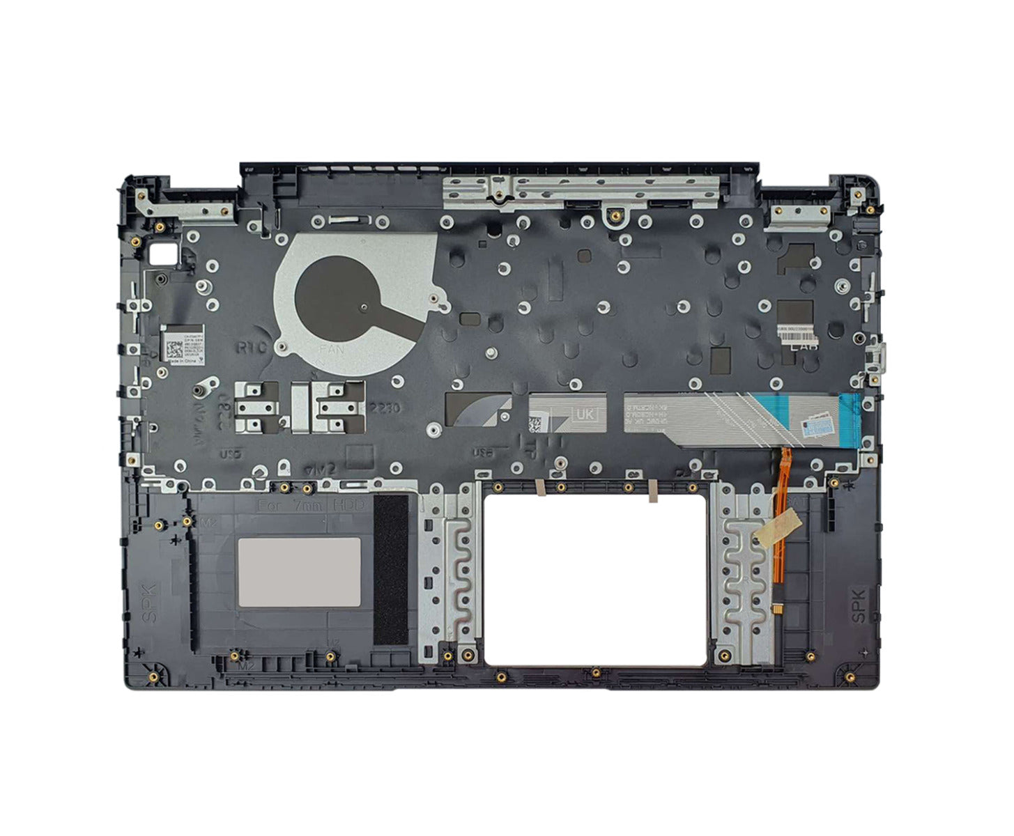Dell 054WVM 54WVM Palmrest with Backlit Keyboard Replacement No Trackpad