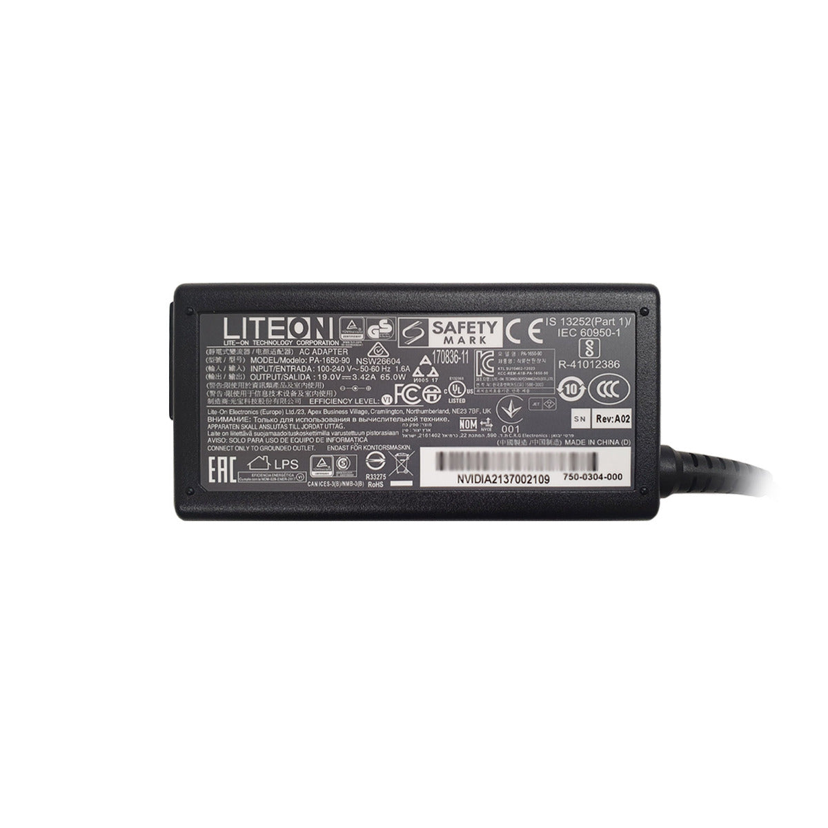 Liteon For Asus 0A001-00045900 65W Laptop Power Charger