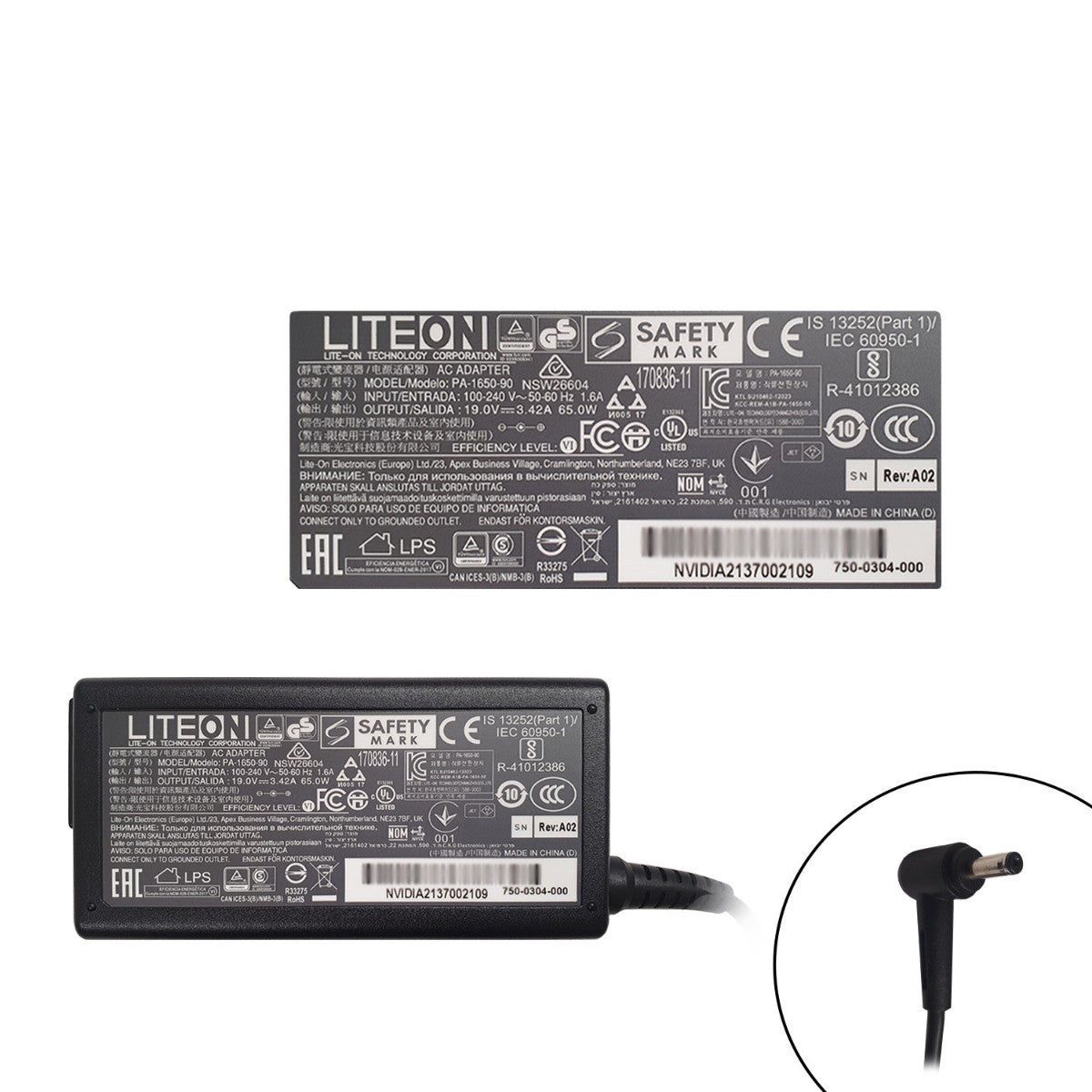 Liteon For Asus 0A001-00045900 65W Laptop Power Charger