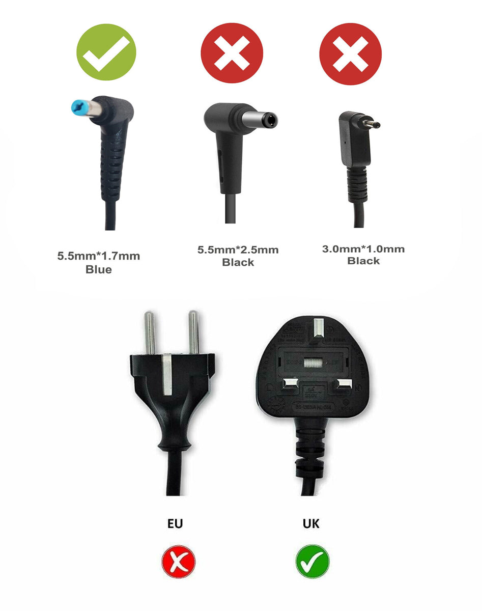 Delta 90W 19V 4.74A AC Adapter 5.5MM x 1.7MM