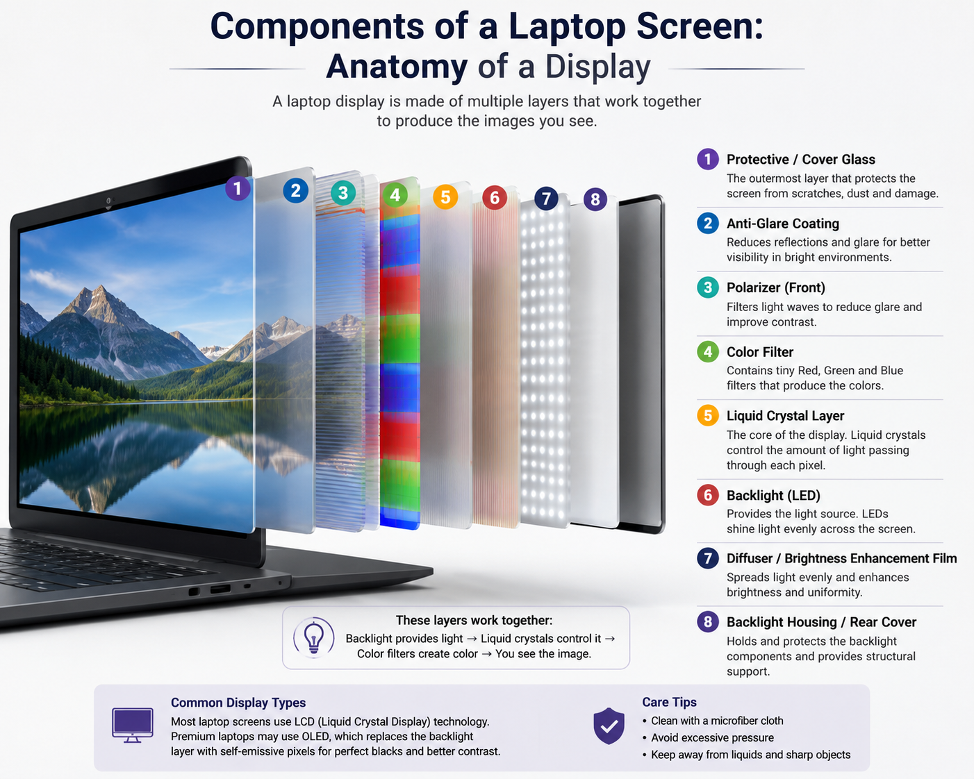 Components of a Laptop Screen: Anatomy of a Display