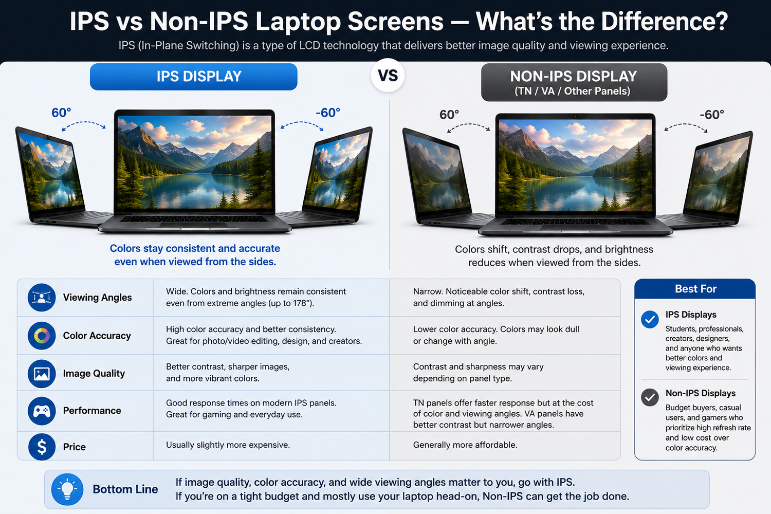 IPS vs Non-IPS Laptop Screens — What's the Difference?