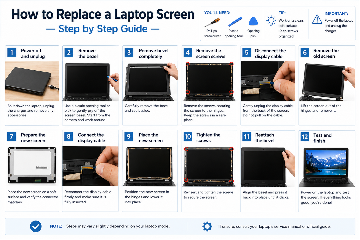 How to Replace a Laptop Screen — Step by Step Guide