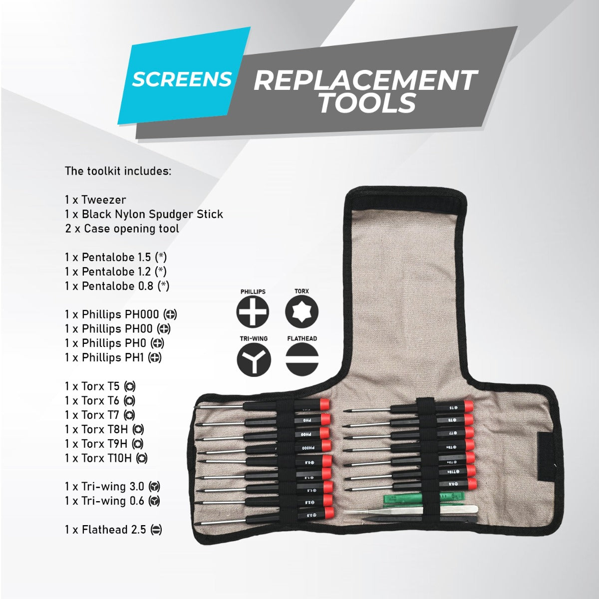 Essential Screen Replacement Tool Kit