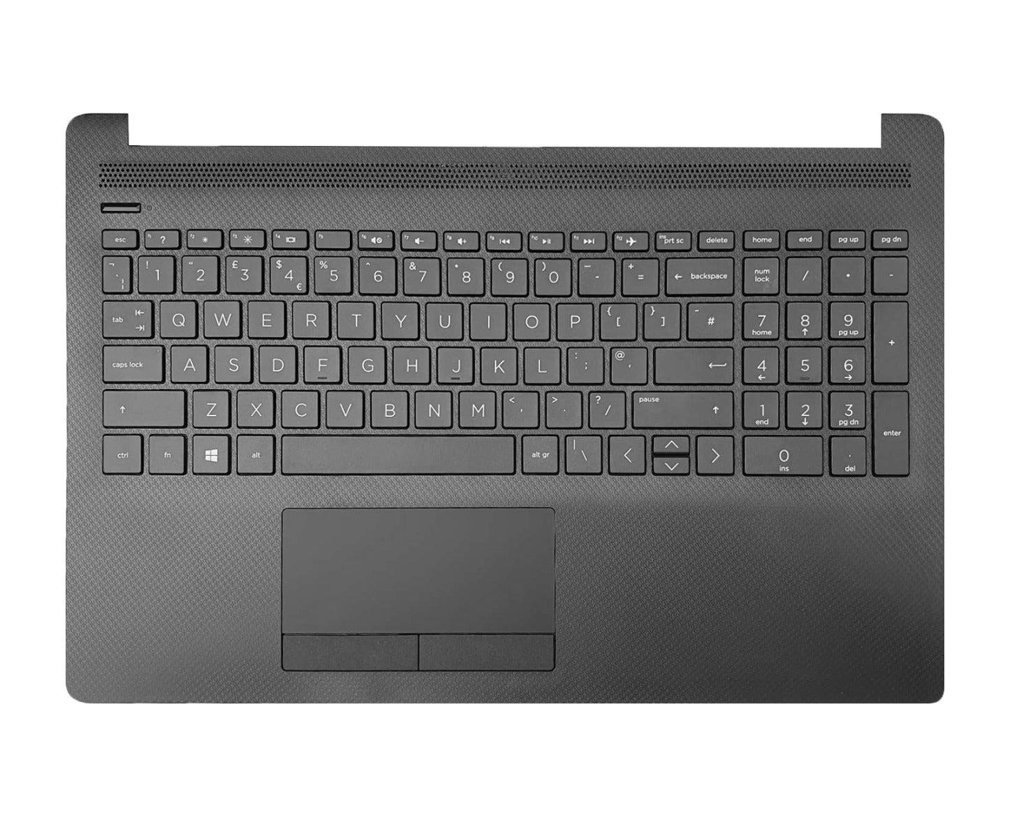 HP 255 G7 Laptop Palmrest Replacement Black Matte Textured UK
