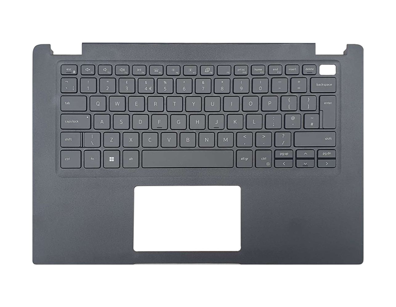 Grey palmrest with backlit keyboard for Dell Latitude 14-3410 laptop