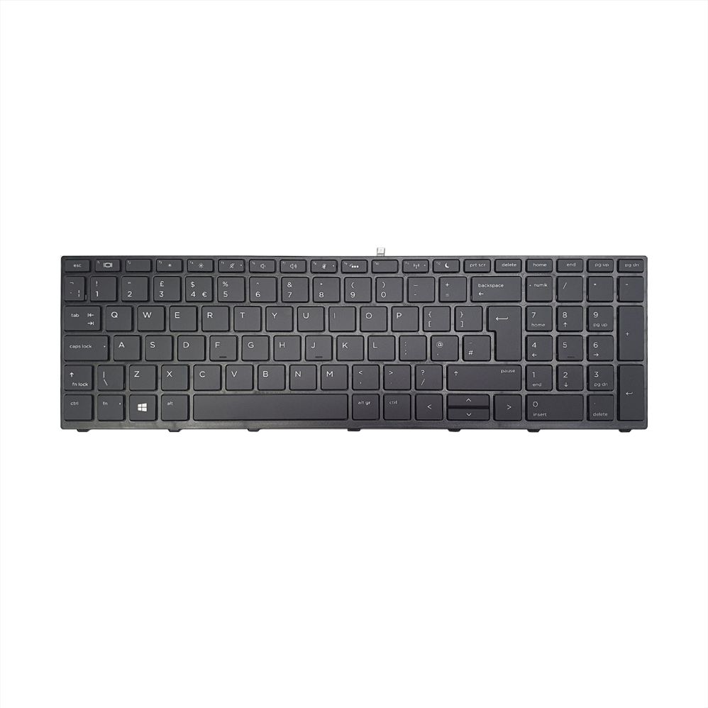 HP L01028-B31 illuminated laptop keyboard close-up