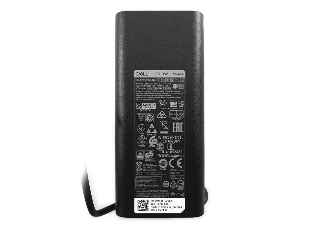 Dell Inspiron 13 7300 2-in-1 65W USB Type-C Block Shape Adapter Genuine Laptop Charger
