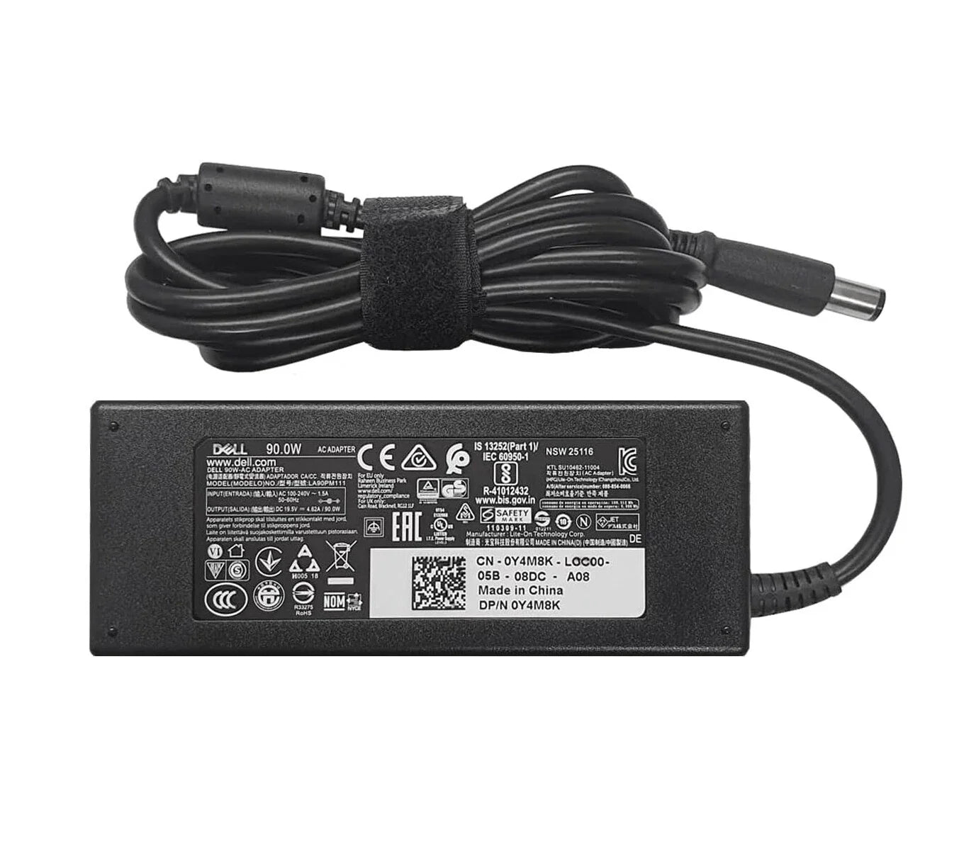 Dell 19.5V 4.62A 90W Laptop Adapter Block Shape 7.4mm x 5.0mm Pin Size