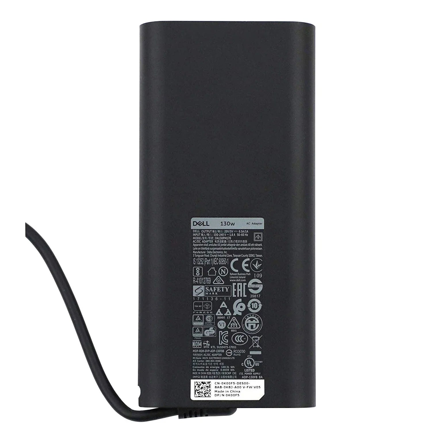 Dell 689C4 0689C4 USB Type-C 130W Laptop Charger Power Adapter