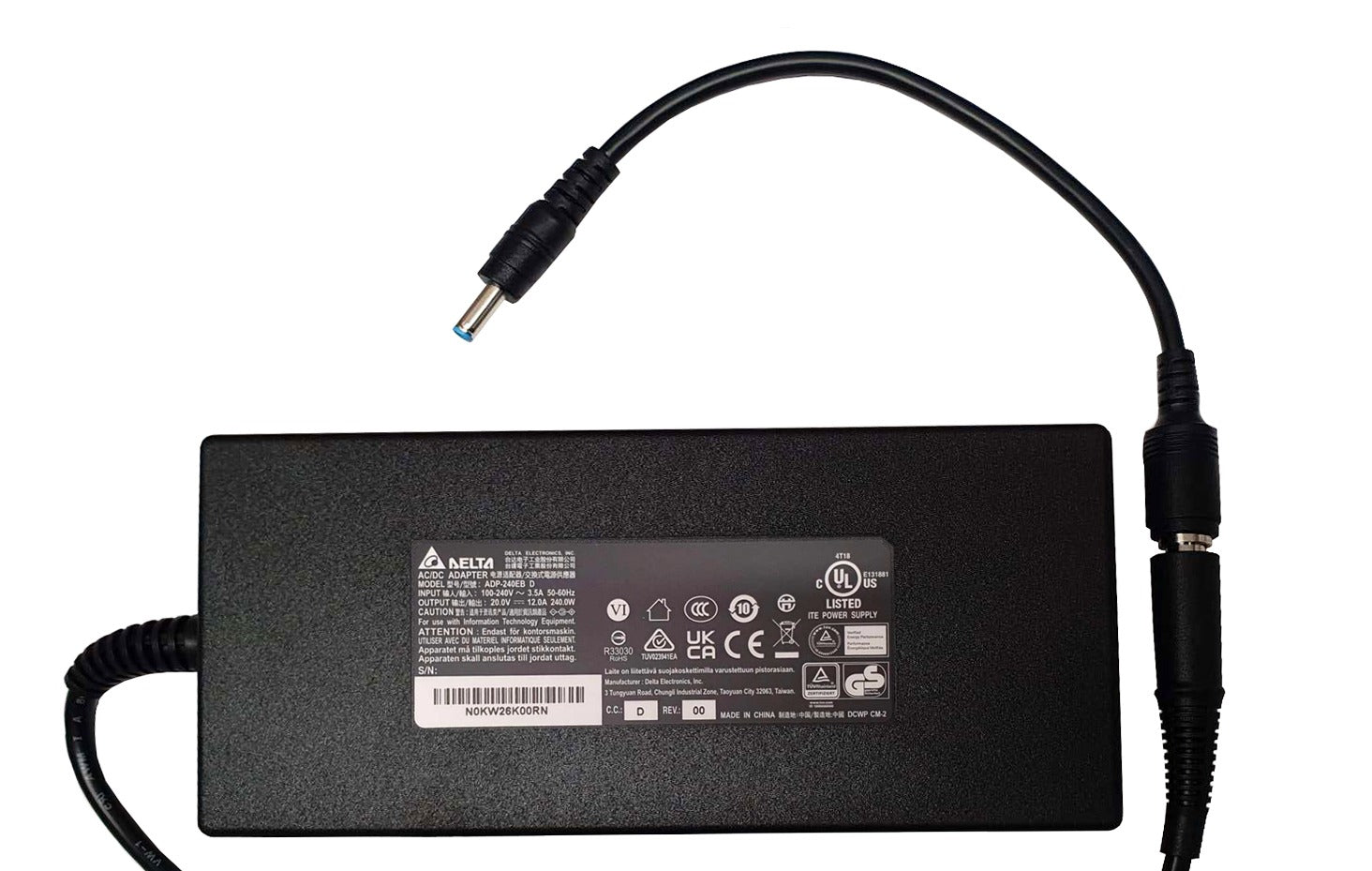 Genuine Delta 240W Power Adapter for HP Omen 15-DC0027NS Laptop Charger