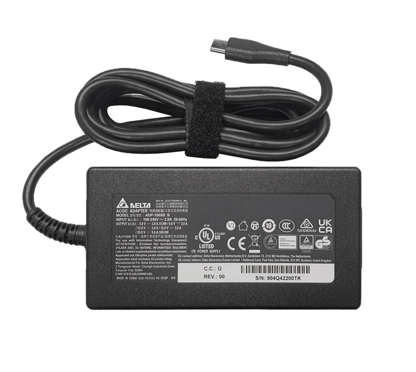 Delta For Lenovo Thinkpad T470 100W USB Type-C Laptop Adapter