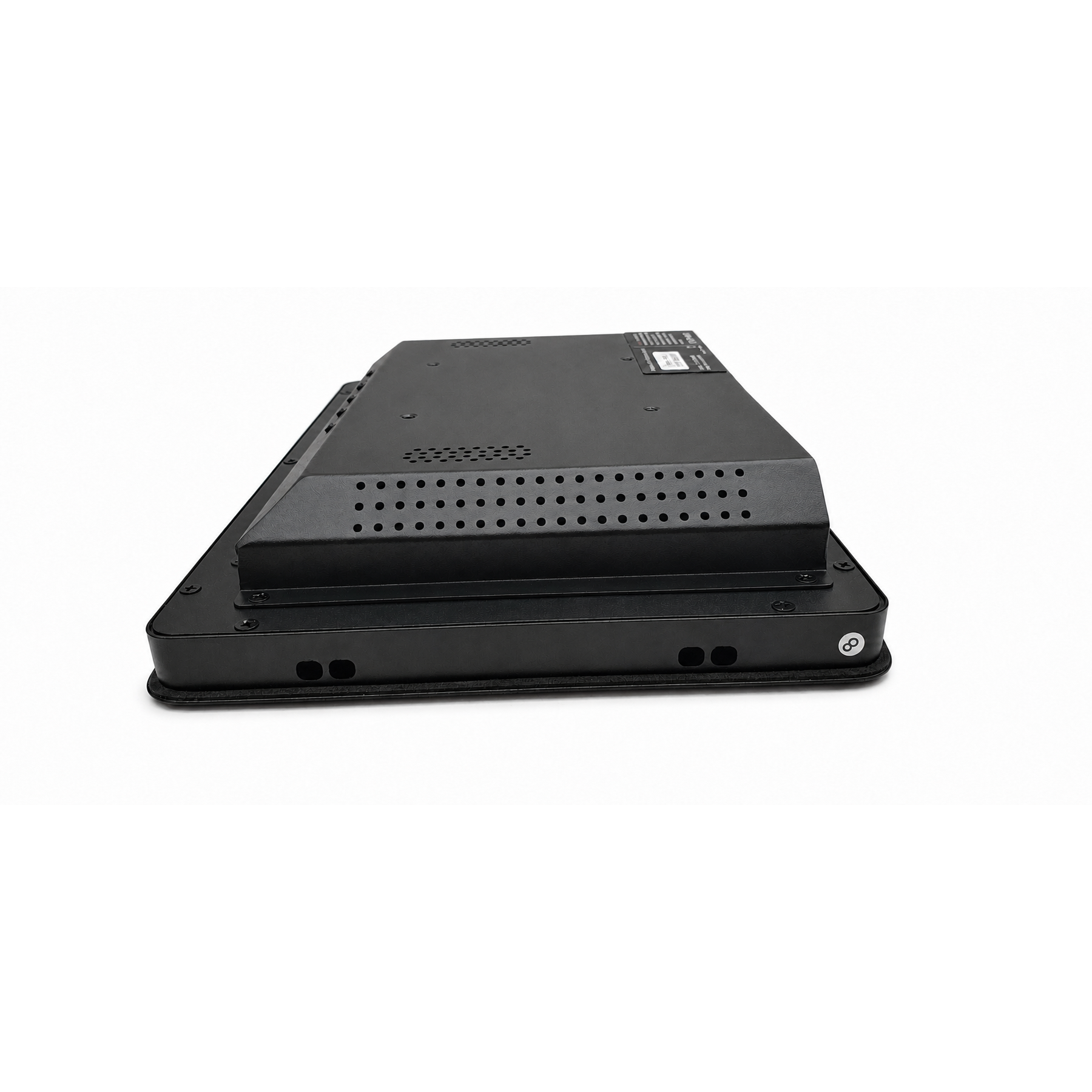 Powergoat YT101 industrial touchscreen monitor side profile
