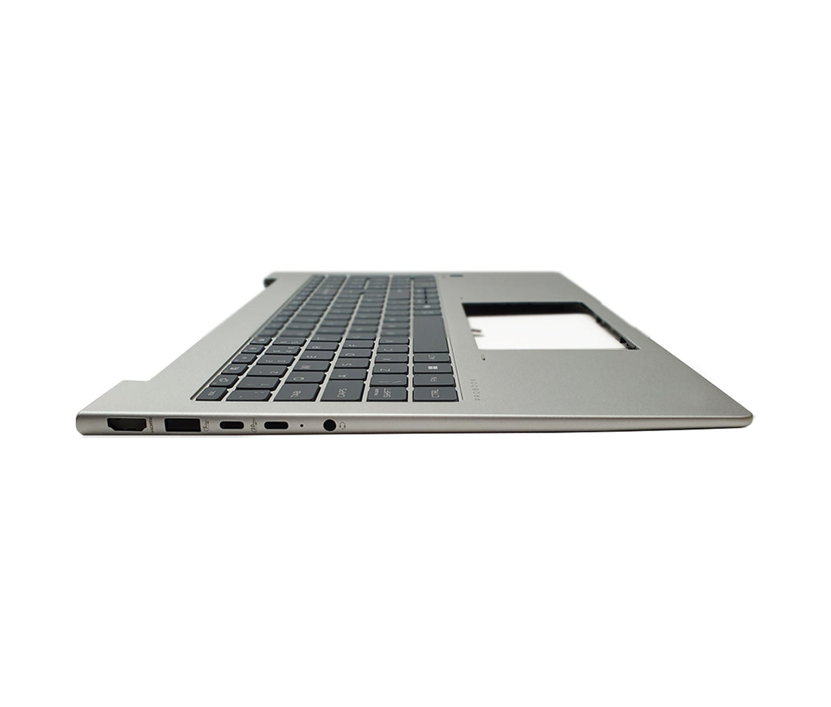 HP ProBook 465 G11 silver palmrest with keyboard connector view