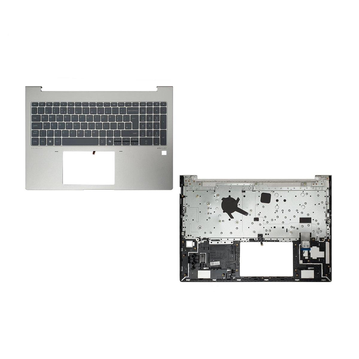 HP ProBook 465 G11 silver palmrest with keyboard extra view