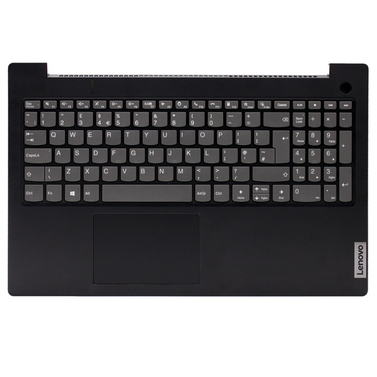 Lenovo FRU 5CB1C18851 keyboard palmrest black front view
