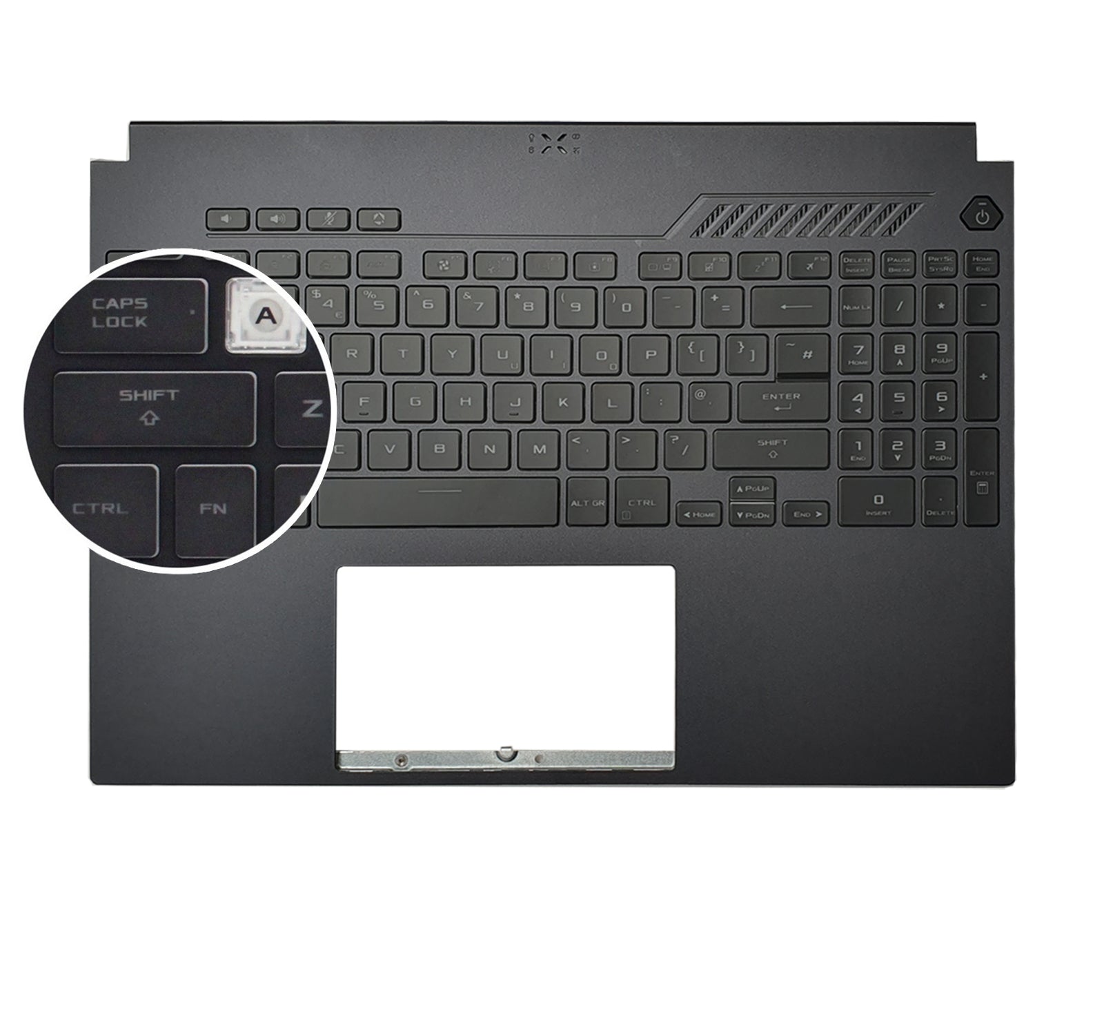 Asus Tuf Gaming F15 FA507 Replacement Palmrest Keyboard UK Layout