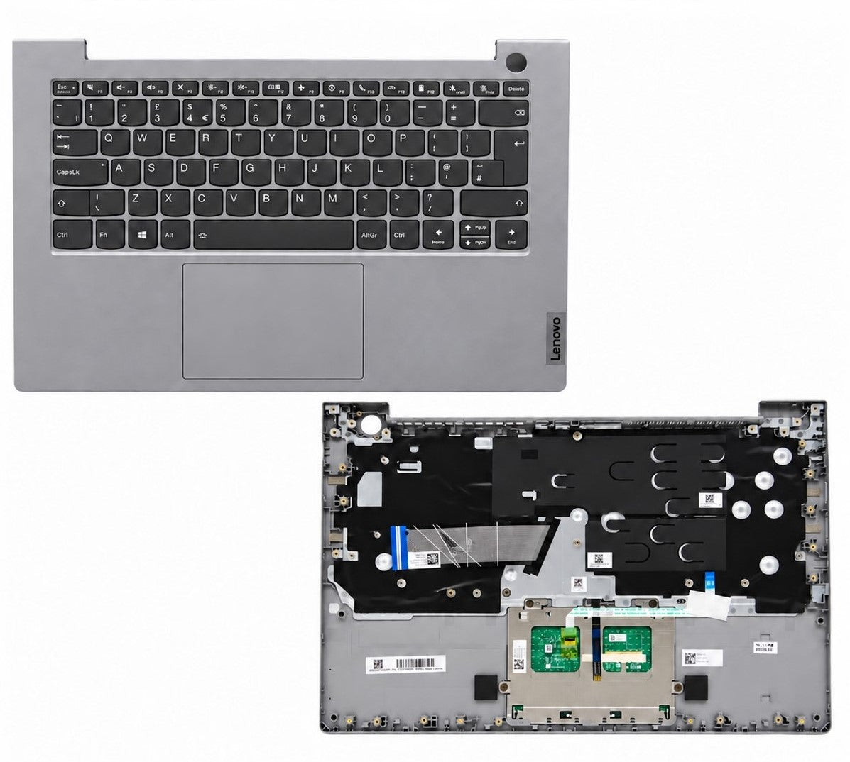 Lenovo ThinkBook 14 G2 keyboard palmrest grey detail view